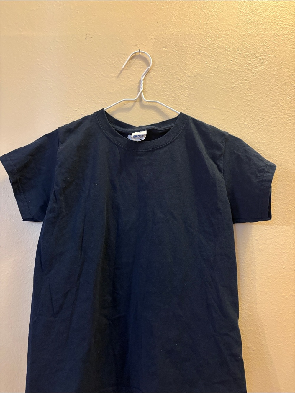 Gildan Navy Short Sleeve Kids Crewneck Tee
